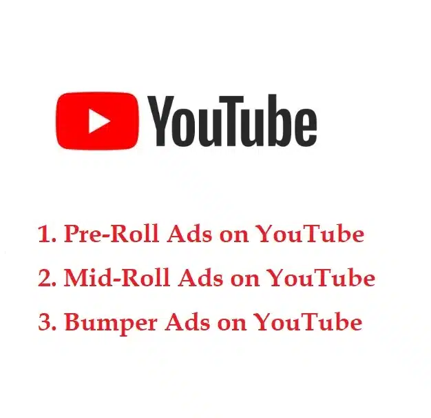 Three Types of Youtube adds